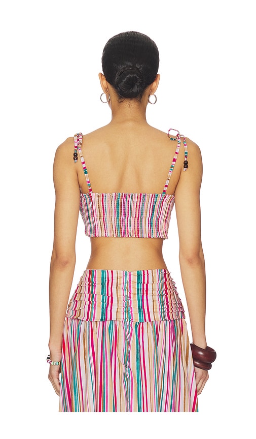  Peixoto Crop-top Ezra In Pink,tan. Größe S. Also In Xs, M, L, Xl. 
