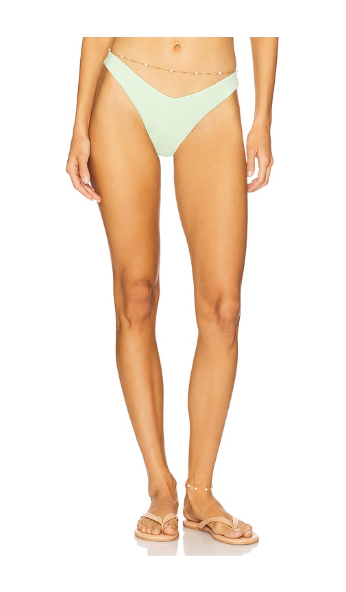 Shelley Cheeky Bikini Bottom in Green. - size L (also in M, S, XL, XS) - PEIXOTO - Modalova