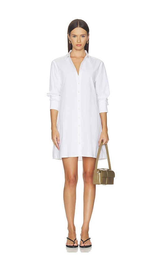 long sleeve white button down dress Amazon.com: White Elegance Women's Modest White Full Length Long Sleeve Cotton Special Occasion Dress with Button Down Front