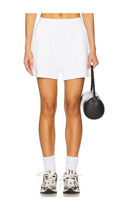 French Terry Short in White. - size XL (also in L, M, S, XS)