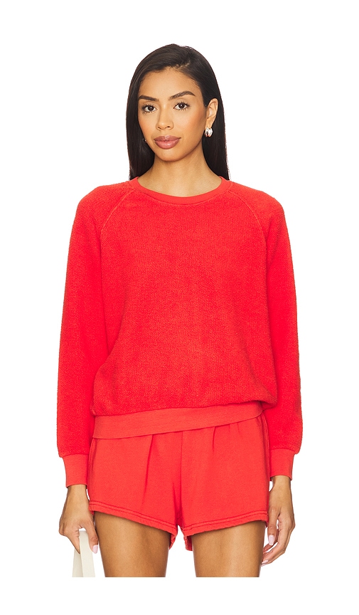 Inside Out Fleece Shrunken Crewneck Sweatshirt in Red. - size L (also in M, S, XL, XS) - perfectwhitetee - Modalova