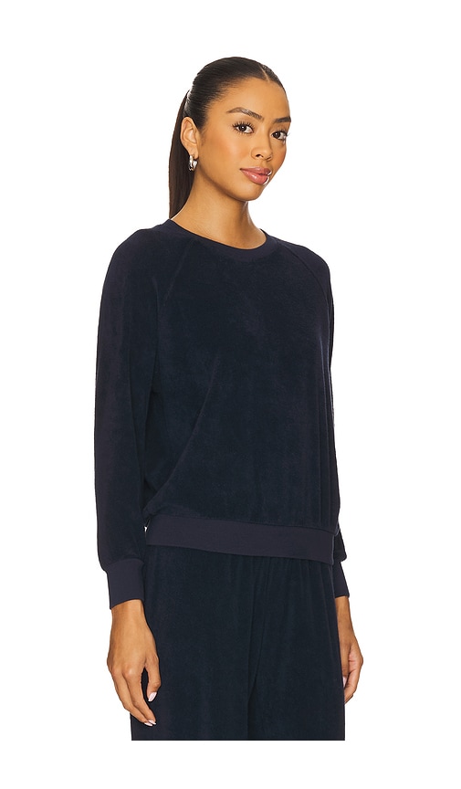 Perfectwhitetee Loop Terry Sweatshirt In Blue
