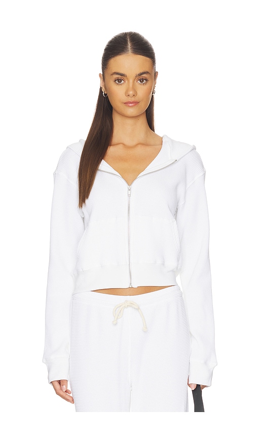 perfectwhitetee Waffle Zip Hoodie