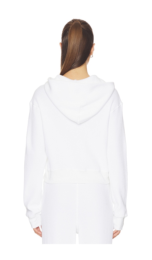  Perfectwhitetee Waffelstrick-kapuzenjacke Mit Reissverschluss In White. Größe M. Also In L. 
