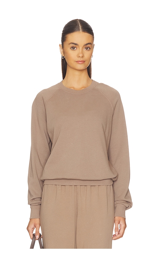 Perfectwhitetee French Terry Sweatshirt In Brown