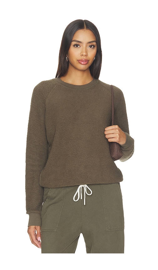 Ziggy Inside Out Fleece Long Sleeve Shrunken Crewneck Sweatshirt