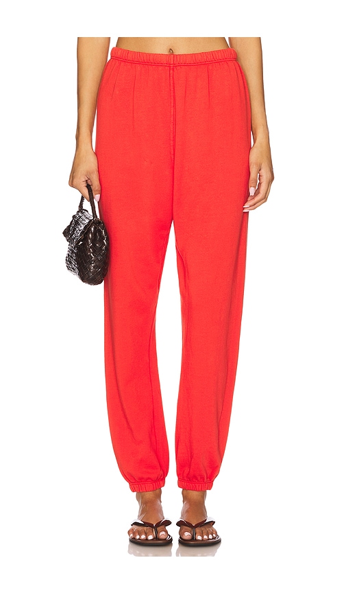 French Terry Easy Sweatpant in Red. - size L (also in M, S, XL, XS) - perfectwhitetee - Modalova