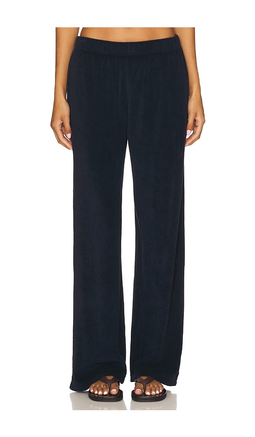 Perfectwhitetee Loop Terry Pants In Blue