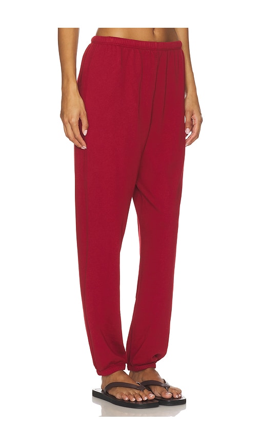Perfectwhitetee Johnny Easy Sweatpant In Burgundy