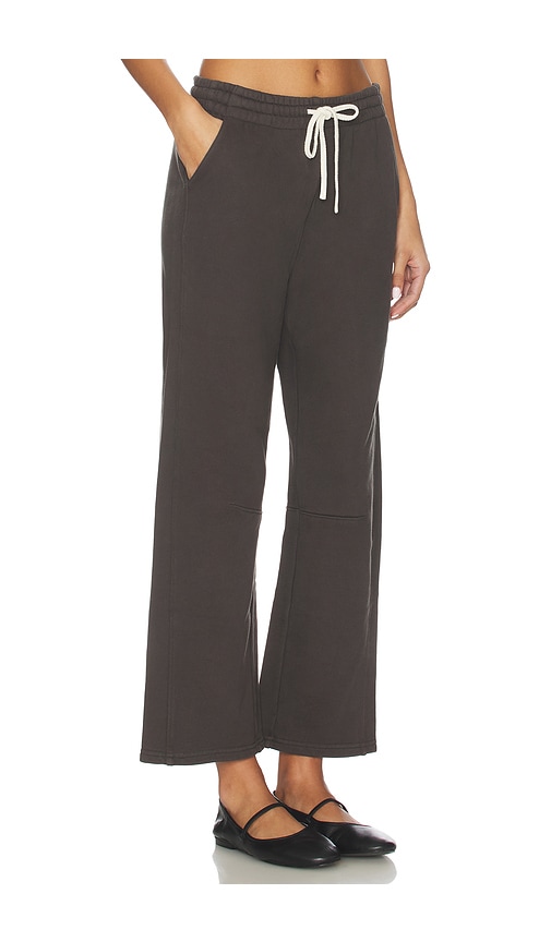 Perfectwhitetee Fallon Structured Fleece Barrel Pant In Black