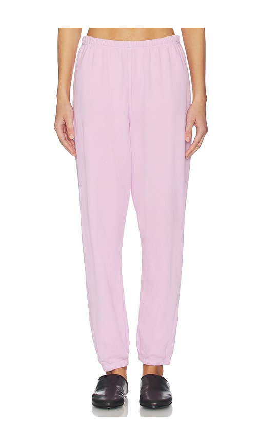 perfectwhitetee French Terry Easy Sweatpant in Sugar Pink