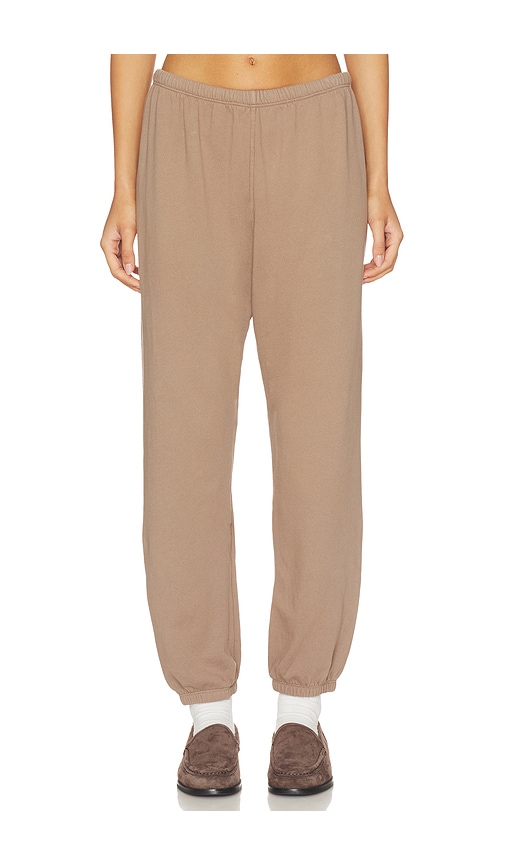 Perfectwhitetee French Terry Easy Sweatpant In Brown