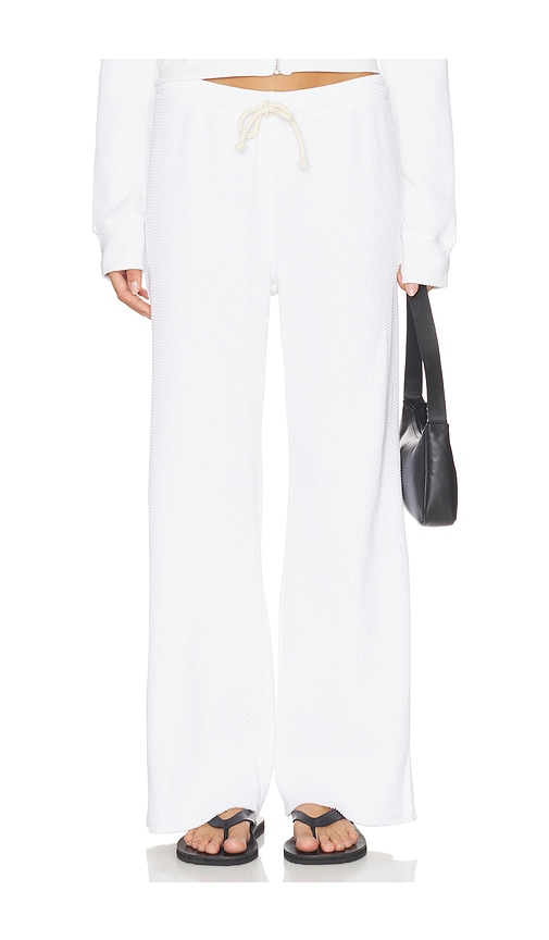 Perfectwhitetee Waffle Pants In White