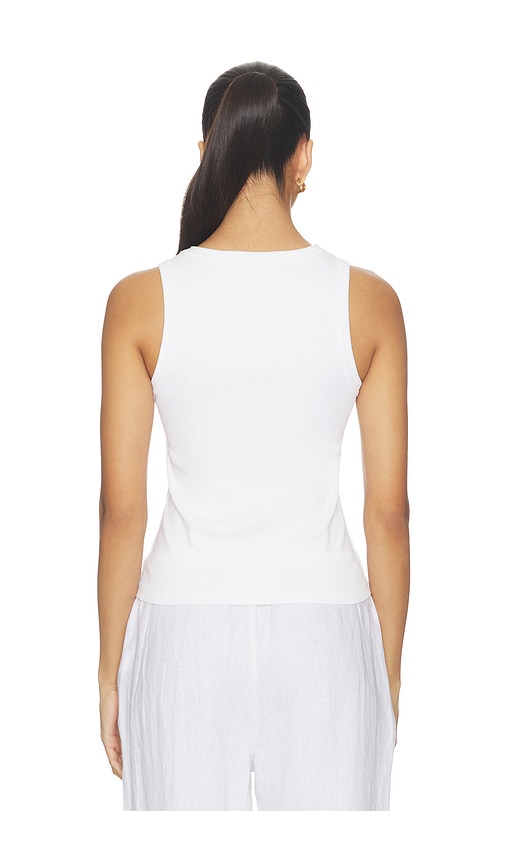  Perfectwhitetee Débardeur à Col Montant Et Côtes Structurées Daphne En White. Taille M. Also En S, Xl, Xs. 