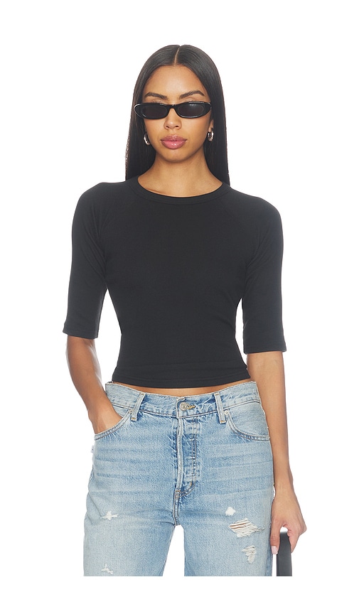 Amelia Short Sleeve Luxe Rib Tee