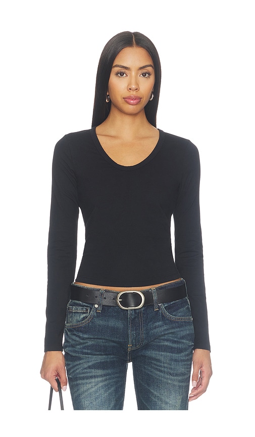 Shaya Long Sleeve V Neck Tee