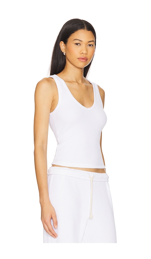 PERFECTWHITETEE HAZEL WAFFLE TANK TOP 