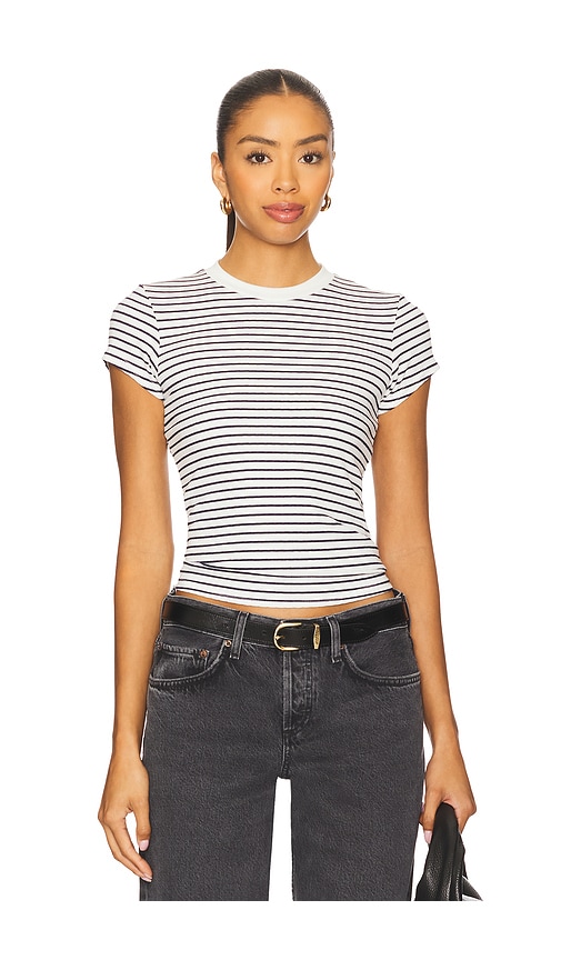 Stripe Tee in Navy. - size L (also in M, S, XL, XS) - perfectwhitetee - Modalova