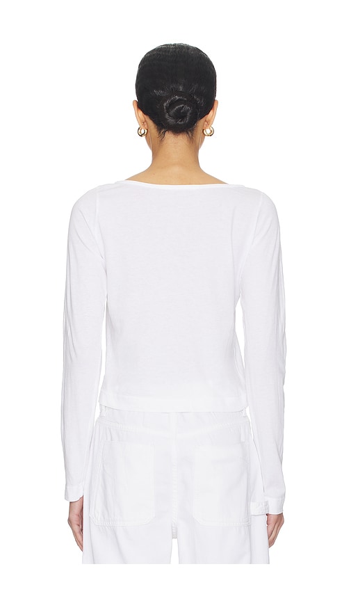  Perfectwhitetee Langarmshirt Mit überschnittenen Schultern In White. Größe Xs. Also In S, Xl. 