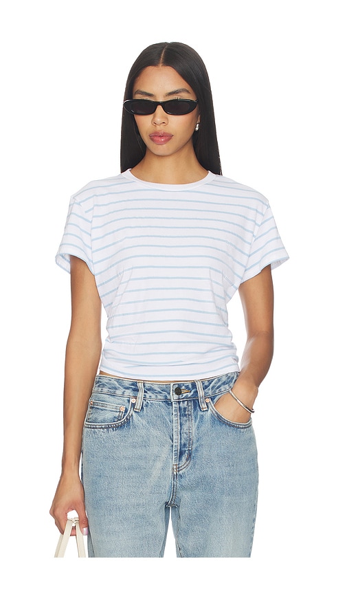 perfectwhitetee Stripe Boxy Crewneck Tee