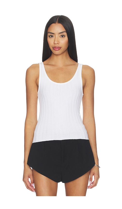 perfectwhitetee Poorboy Rib Tank Top