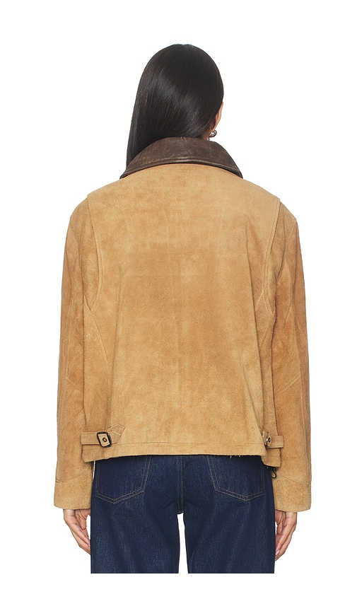  Found Suede Terracotta Work Jacket In Brown. Size Xs. Also In S, L. 