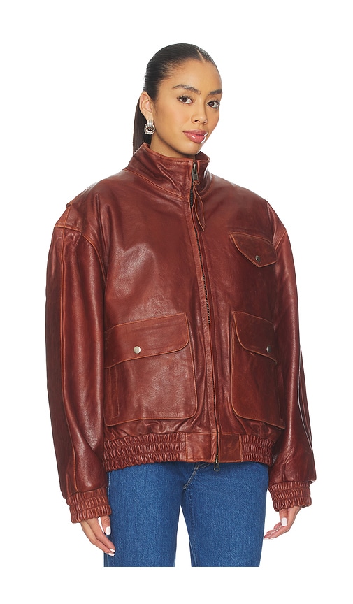  Found Bomberjacke In Burgundy. Größe Xs. Also In S, M. 