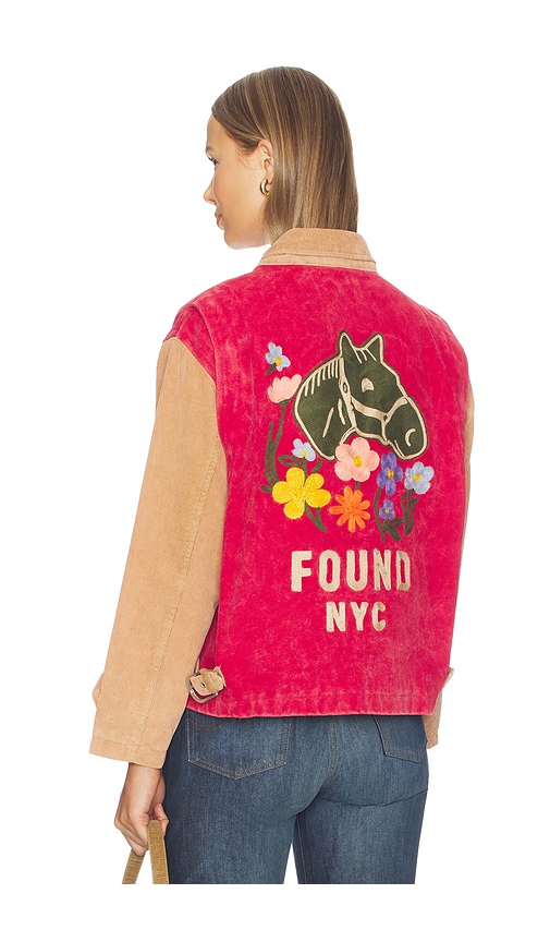 Found Canvas Corduroy Field Jacket In Pink