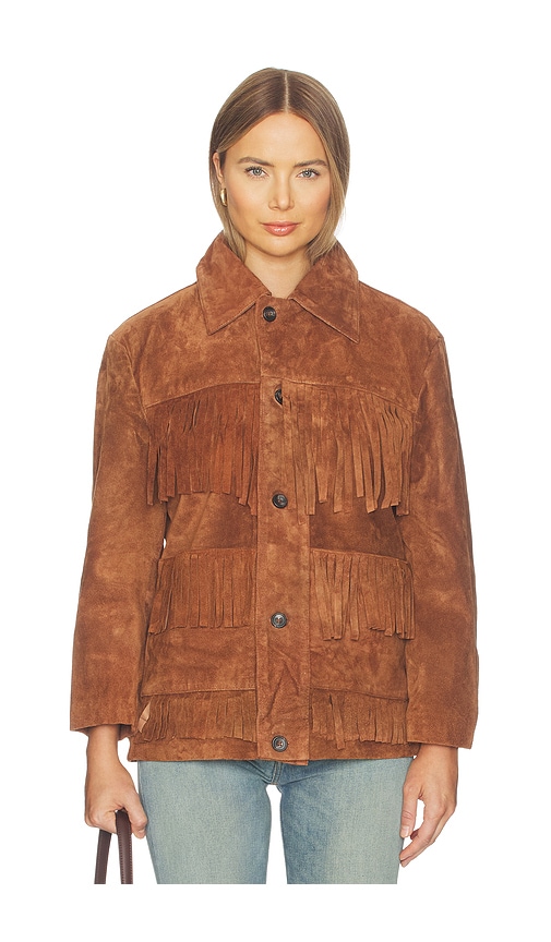  Found Western Suede Fringe Jacket In Brown. Size Xs. Also In S, M, L, Xl/1x. 