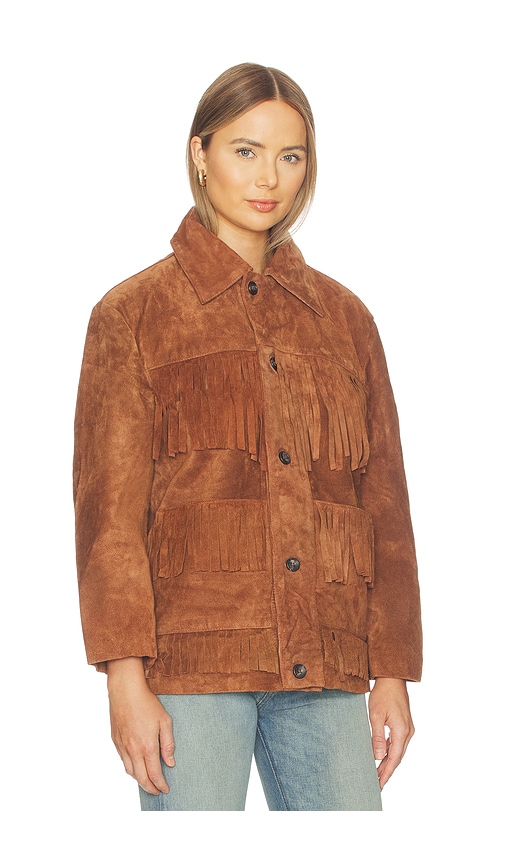  Found Western Suede Fringe Jacket In Brown. Size Xs. Also In S, M, L, Xl/1x. 