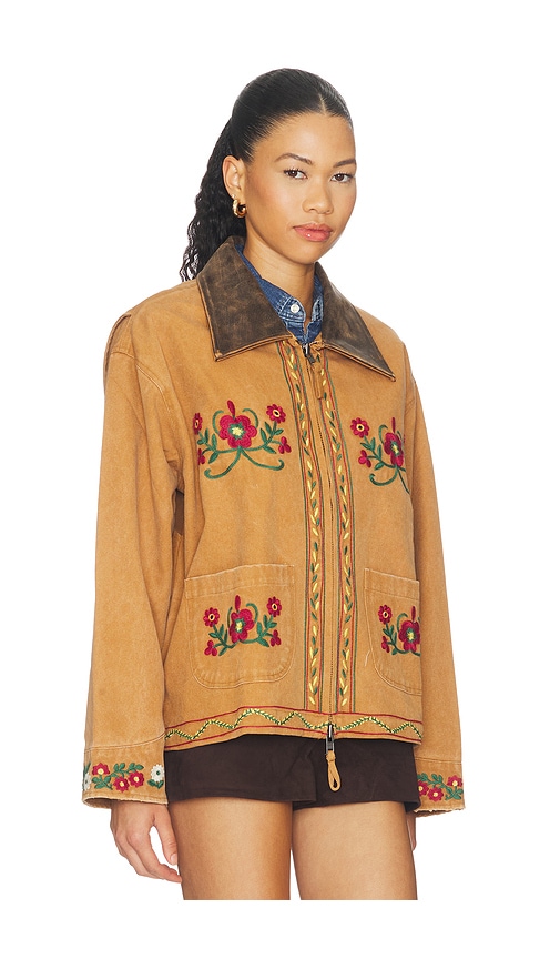  Found Jacke Embroidered In Cognac. Größe Xs. Also In S, L, Xl/1x. 