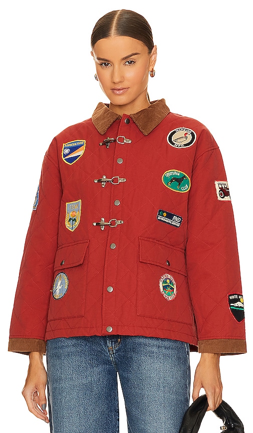 Found Quilt Patch Jacket In 레드