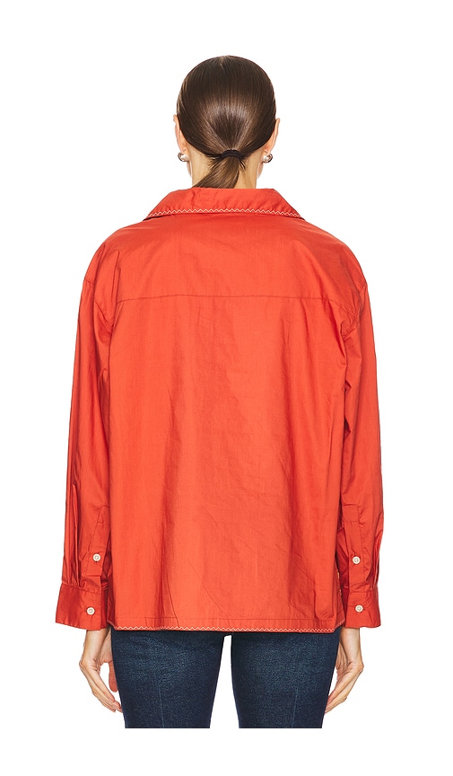  Found Hemd Embroidered Button Up In Brick. Größe S. Also In M. 