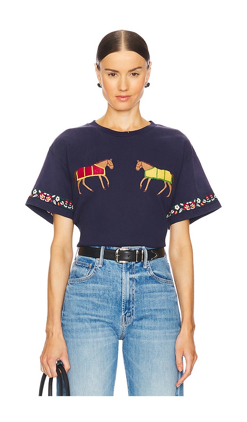 Shop Found X Revolve Horse Tee In Blue