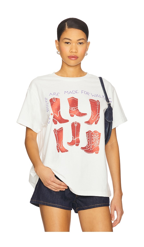x REVOLVE Crimson Trails Boots Tee in White. - size XL (also in L, M, S, XS)