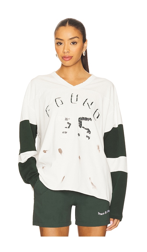 Distressed Team Tee in Ivory. - size L (also in M, S, XL, XS) - Found - Modalova