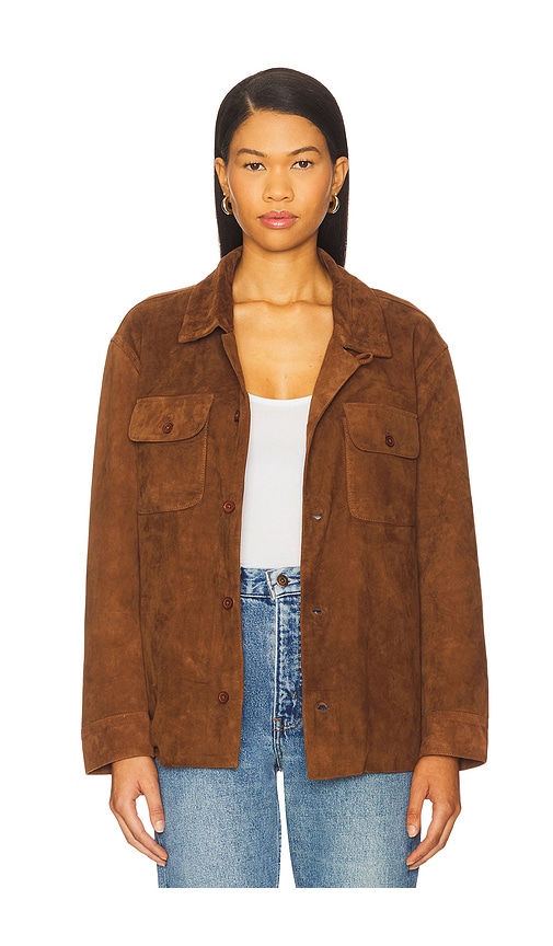 Suede Camp Shirt in . - size L (also in M, S, XL, XS) - Found - Modalova