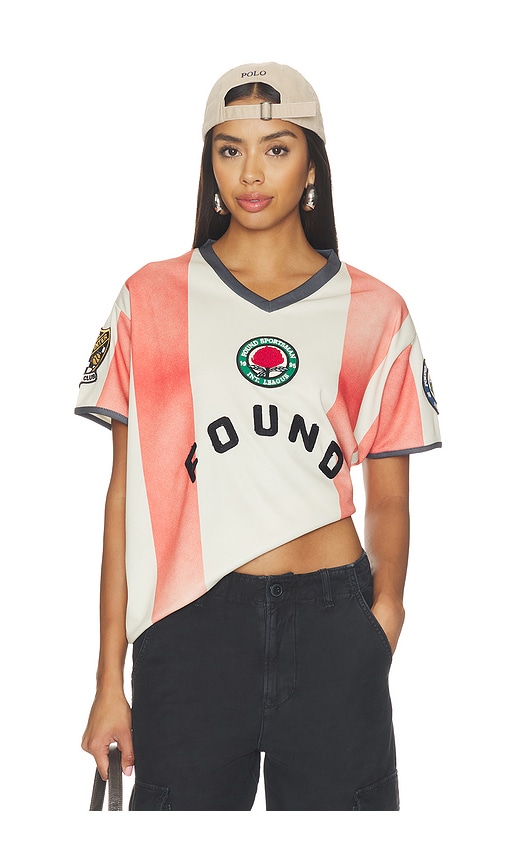 Found Striped Statesman Jersey In Red & White