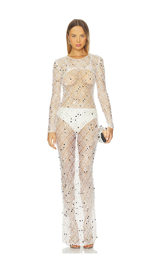 Paris Georgia Vera Dress With Shrug In White