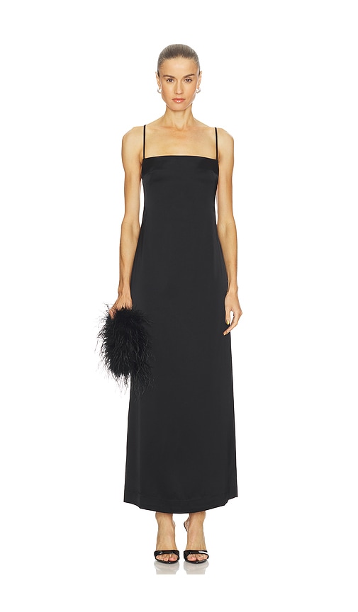 Paris Georgia Phoebe Slip Dress In Black