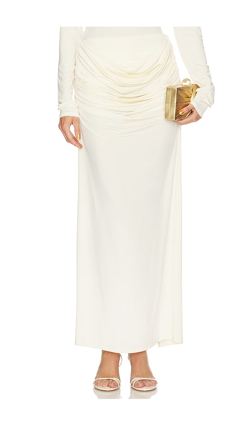 Paris Georgia Raffy Skirt In White