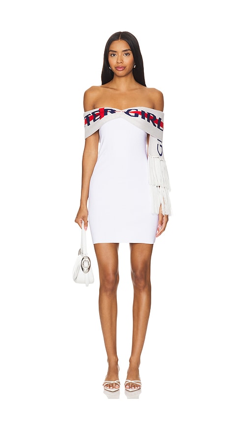 Shop Poster Girl Coach Mini Dress In White