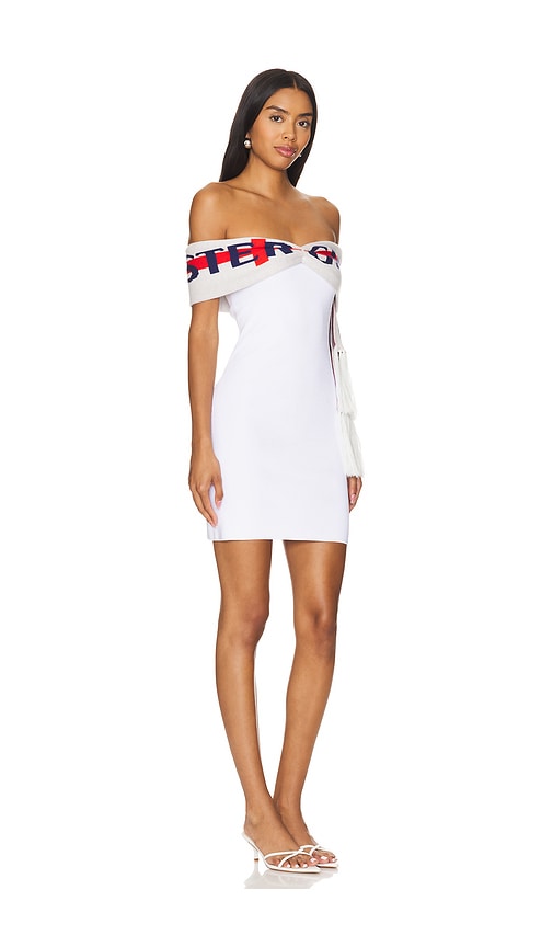 Shop Poster Girl Coach Mini Dress In White