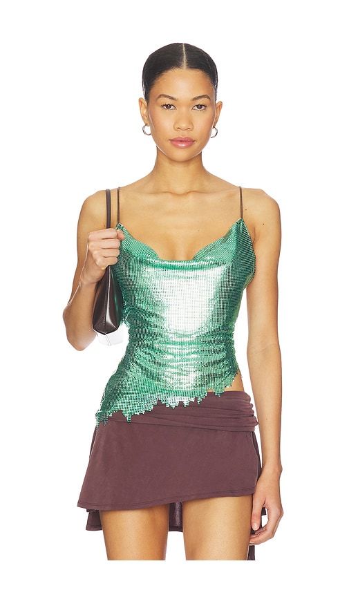 POSTER GIRL Maya Metallic Chainmail Top