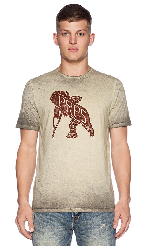 PRPS Goods & Co. The Normal Tee in Light Olive