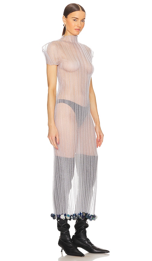 Shop Ph5 Erica Sheer Dress In Grey