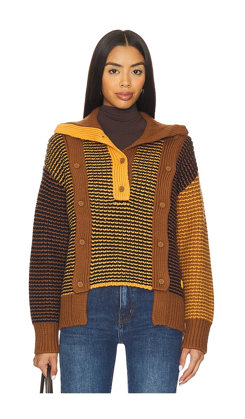 Ph5 Joris Chunky Sweater In Brown