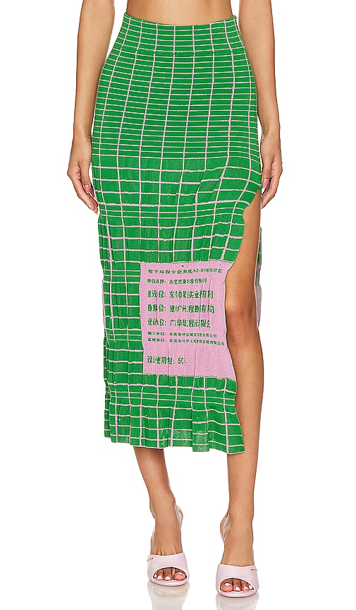 Shop Ph5 Daru Skirt In Nile Green