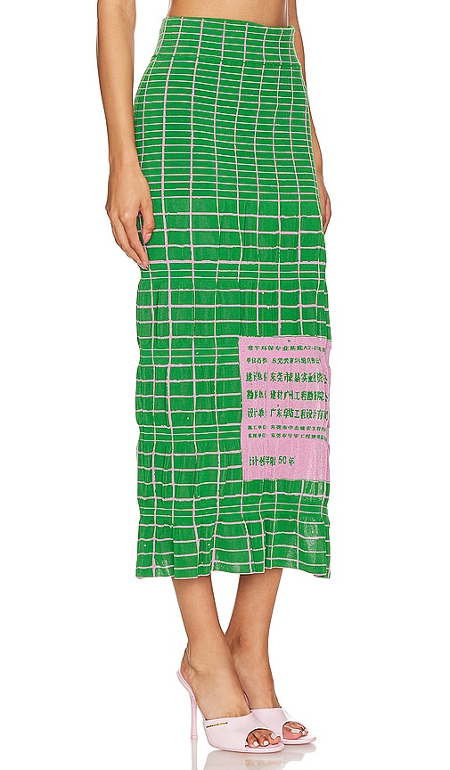 Shop Ph5 Daru Skirt In Nile Green