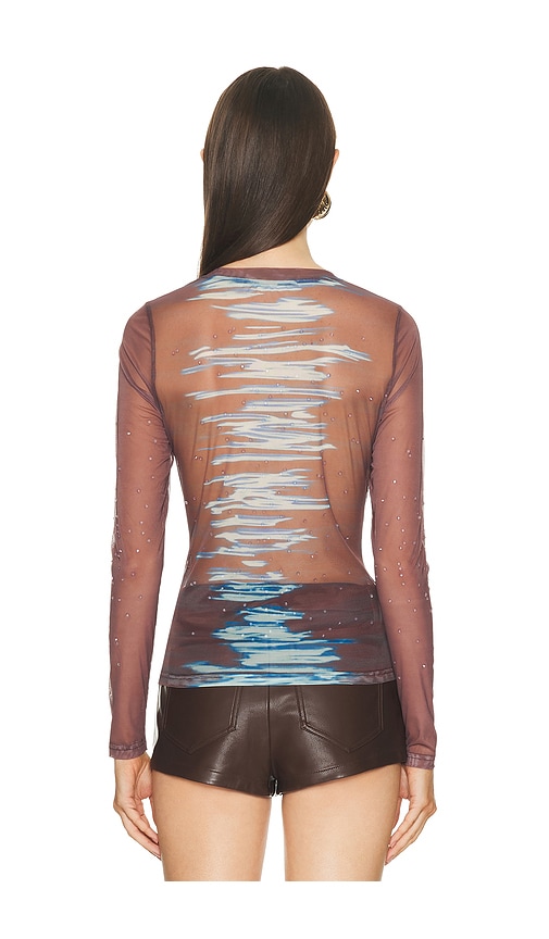  Ph5 Betta Mesh Top In Brown. Size S. Also In M, L. 